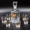 Geschenk-Set "Герб Россия" 1 Karaffe + 6 Gläser, 500 ml + 6 х 50 ml