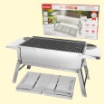 Klappbarer Campinggrill SPUTNIK aus Edelstahl 0,6 mm, 67,5 x 25,5 x 32 cm, 3,4 kg