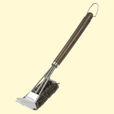 Щётка для гриля со скребком, 41 см