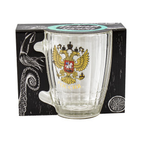 Кружка пивная "Герб Россия" 500 мл