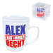 Кружка "Alex hat immer Recht" 0,4 л