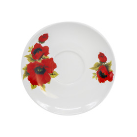 Чайный сервиз "Маки" 12 частей (6 чашек+6 блюдец)