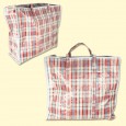 Plastic bag with handles, assorted colors, 65 x 60 x 20 cm