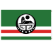 Флаг "Ичкерия" с гербом, 90 x 150 см, с 2 люверсами (кольцами)