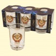 Gläser-Set "Wappen UdSSR" 6 Gläser, je 50 ml