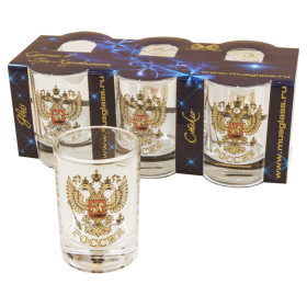 Набор стопок "Герб России" 6 шт, каждая по 50 мл