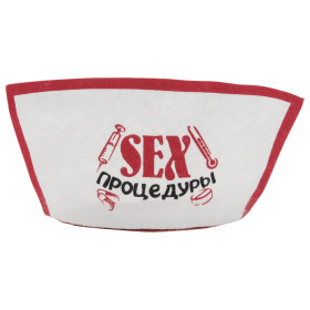 Ободок медсестры,  карнавальный "Sex процедуры", один размер, 15 см × 1,5 см × 20 см