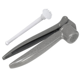 Чеснокодавка (15 см), +  щетка для очистки из твердого пластика. (12 см)