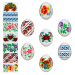 Декоративная пасхальная плёнка "Вышивка" 7 различных мотивов в наборе