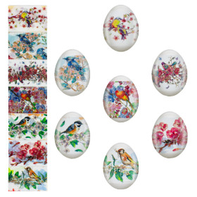 Декоративная пасхальная плёнка "Aкварель" 7 различных мотивов в наборе