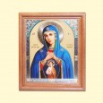 Icon "Helper in childbirth" 13x15 cm, wooden frame, under glass