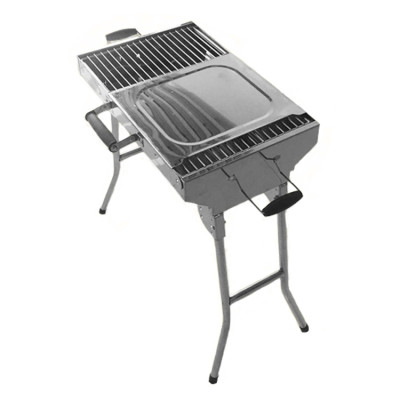 Мангал "Алладин", ВДШ: 60 x 47 x 30 см, нержавейка 0,8 мм, со складными ножками
