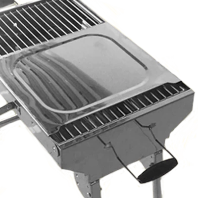 Мангал "Алладин", ВДШ: 60 x 47 x 30 см, нержавейка 0,8 мм, со складными ножками