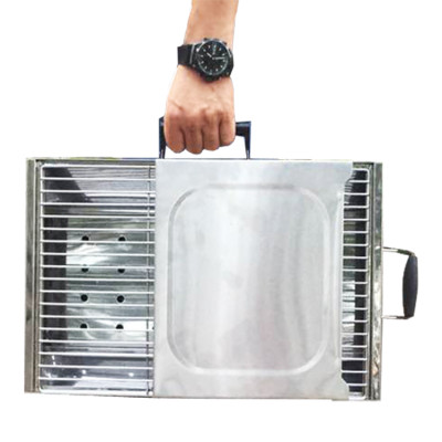 Мангал "Алладин", ВДШ: 60 x 47 x 30 см, нержавейка 0,8 мм, со складными ножками