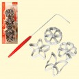 Cookie cutters for cookie "Twigs", 4 pieces with handle with thread, from metal, height 2 cm