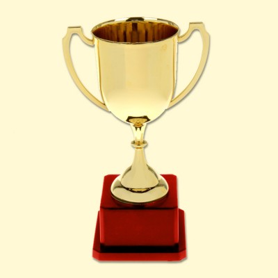 Кубок спортивный, пластик, под золото, размер 7,8×7,8×19 см