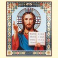 Icon "Christ Pantocrator" 30x40 cm,wooden,double embossing