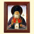 Icon "Archbishop Luke" 13x15 cm, wooden frame, double embossing
