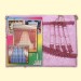 Гардины "ELYAS" (250x300cм), розовые, различные узоры на ткани