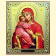 Icon Vladimirskaya 30x40 cm,wooden,double embossing