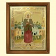 Icon "Xenia of Petersburg" Hm, wooden frame, under glass