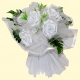 Wedding decor "Bouquet" white, 25x25 cm, various designs