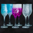 Gift set wedding wine glasses (2 PCs)-25 cm,various colours and motifs