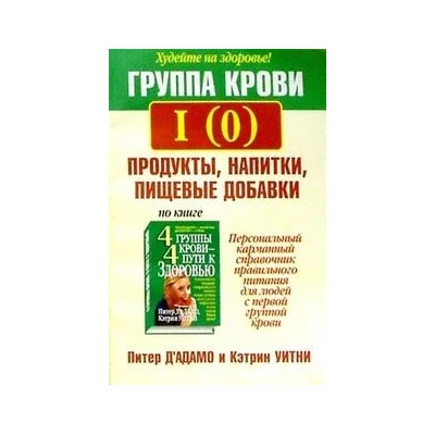 Группа крови I(0).Продукты напитки, пищ. Добавки