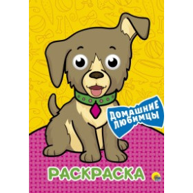 РАСКРАСКА А4 с глазками. ДОМАШНИЕ ЛЮБИМЦЫ