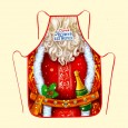 Apron "The best father frost" made of 100% polyester, 50 x 70 cm