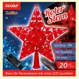LED Stern für Tannenbaum ROTER STERN mit roten LED's