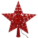 LED Звезда для Елки "Красная звезда" с 20 с красными лампочками
