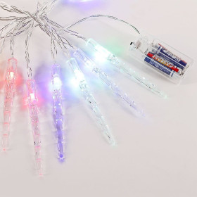 LED гирлянда, Сосульки 16 разноцветных лампочек, 2 м