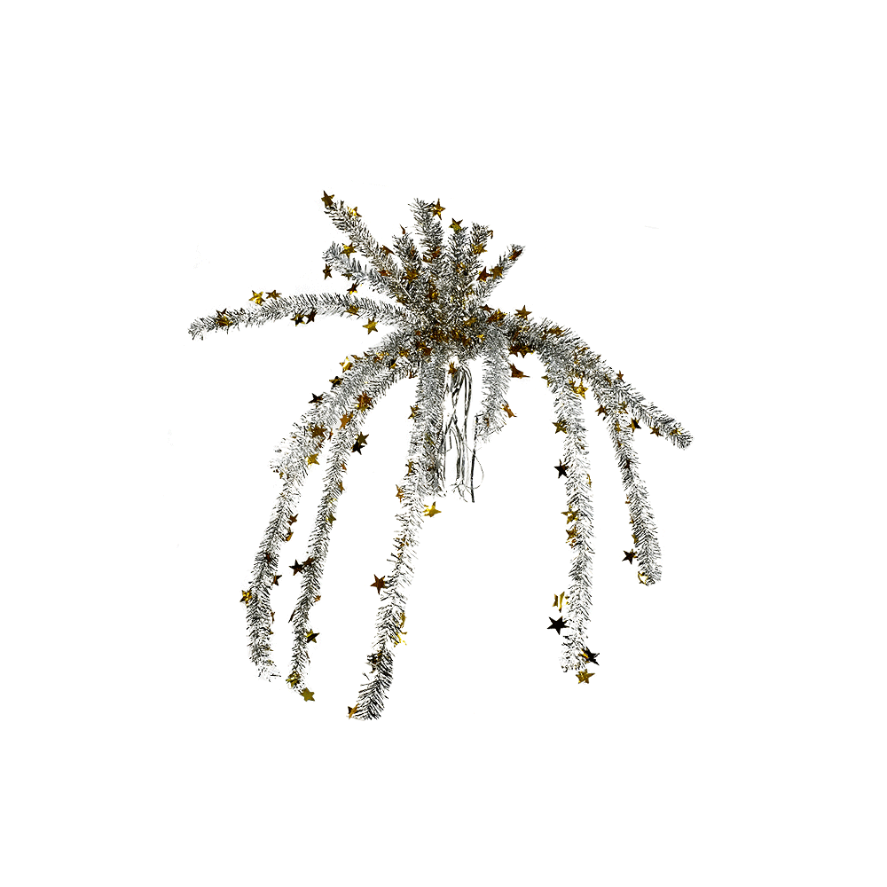 Украшение из фольги "Ледяной цветок", 70 х 100 см., серебристый