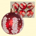 Set of Christmas toys (3 pieces) Balls 10 cm