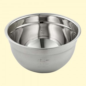 Миска с мерной шкалой 1,2 л, нержавеющая сталь 0,6 мм, 20 × 11 см