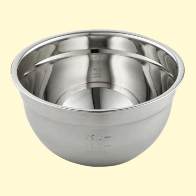 Миска с мерной шкалой 1,2 л, нержавеющая сталь 0,6 мм, 20 × 11 см