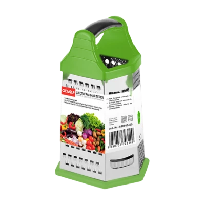 Шестигранная терка из нержавеющей стали, 23,5 см