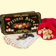 Spiel Russisches Lotto - Schostowo, im Blechbox, 24 x12 x7,5 cm