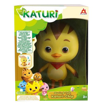 Катури Цыпленок Чип с подвижными конечностями, поет и разговаривает, 15 см