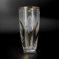 Vase CRYSTALEX Bohemia Tulpe mit Gold, 250 mm