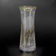 Vase CRYSTALEX Bohemia Tulpe mit Gold, 255 mm