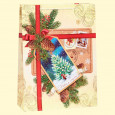 Geschenk Papiertasche - Frohes neues Jahr!, vertikal, laminiert, 28 × 38 × 9 cm