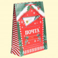Geschenk Papiertasche - Weihnachtspost, vertikal, laminiert, 28 × 38 × 9 cm