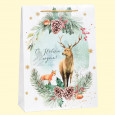Geschenk Papiertasche - Am Rande des Waldes, vertikal, laminiert, 28 × 38 × 9 cm