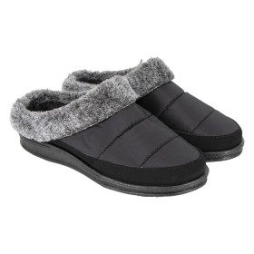 Тапочки черные, текстиль, модель: 56-85, размеры: 41, 43, 45