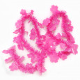Garland foil "Pink flowers", 10 cm x 2 m
