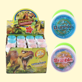 Мыльные пузыри Dino 55 мл 3 цвета в ассортименте, 12 штук в дисплее