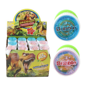 Мыльные пузыри Dino 55 мл 3 цвета в ассортименте, 12 штук в дисплее