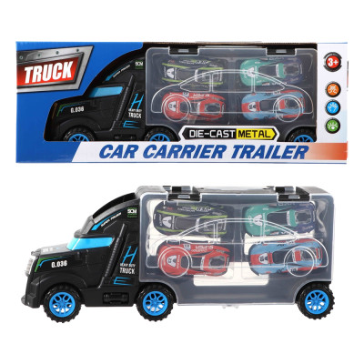 Грузовик 28 см с 4 автомобилями